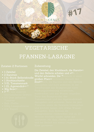 REZEPTKARTE #17 Vegetarische Pfannen-Lasagne